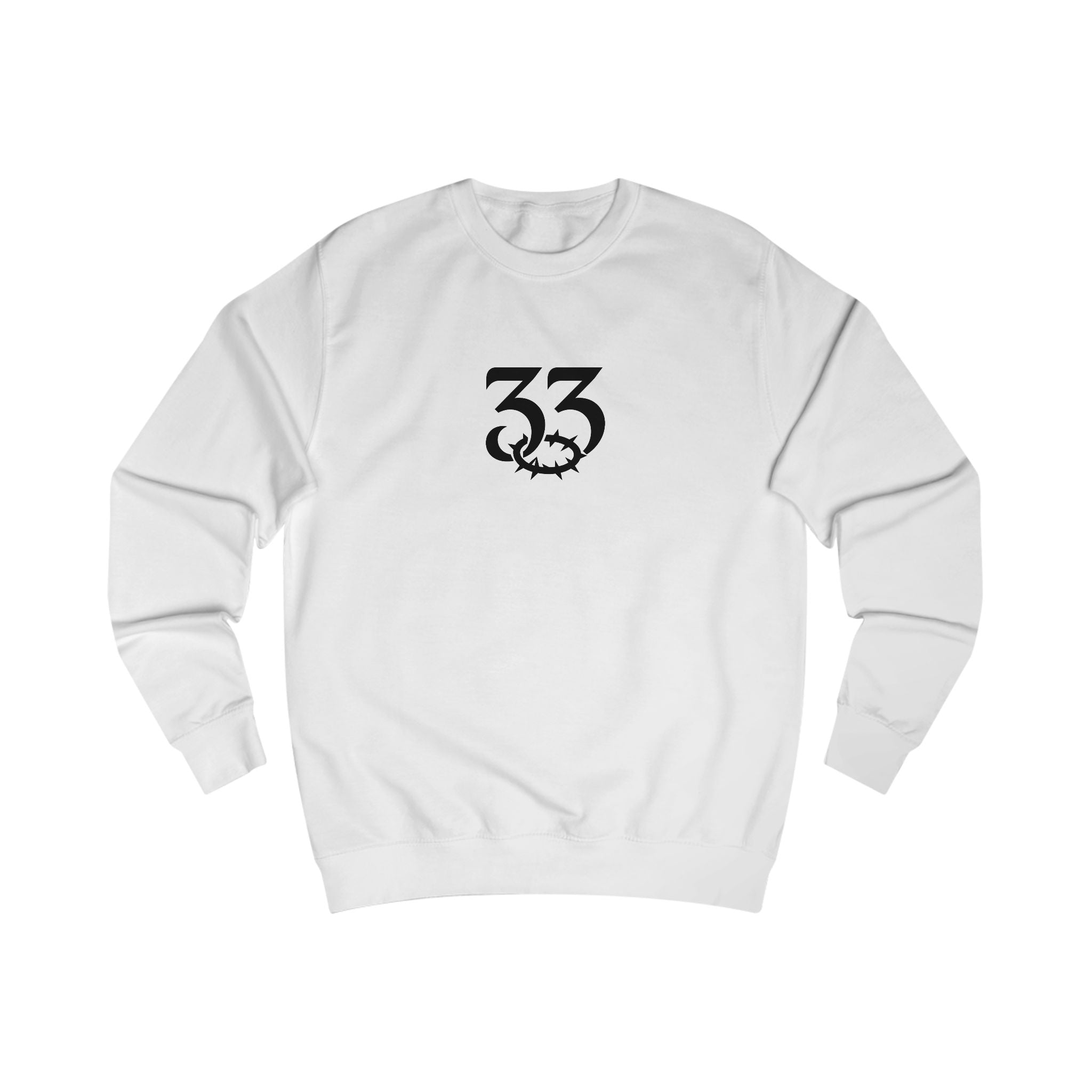 Unisex Sweatshirt, "33" Logo, Brand Quote