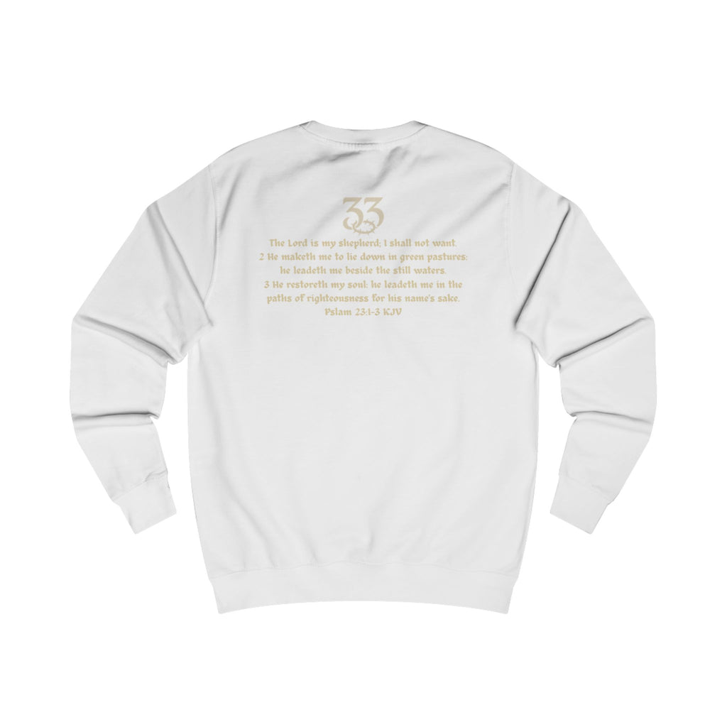 Unisex Sweatshirt, "33", Psalm 23:1-3