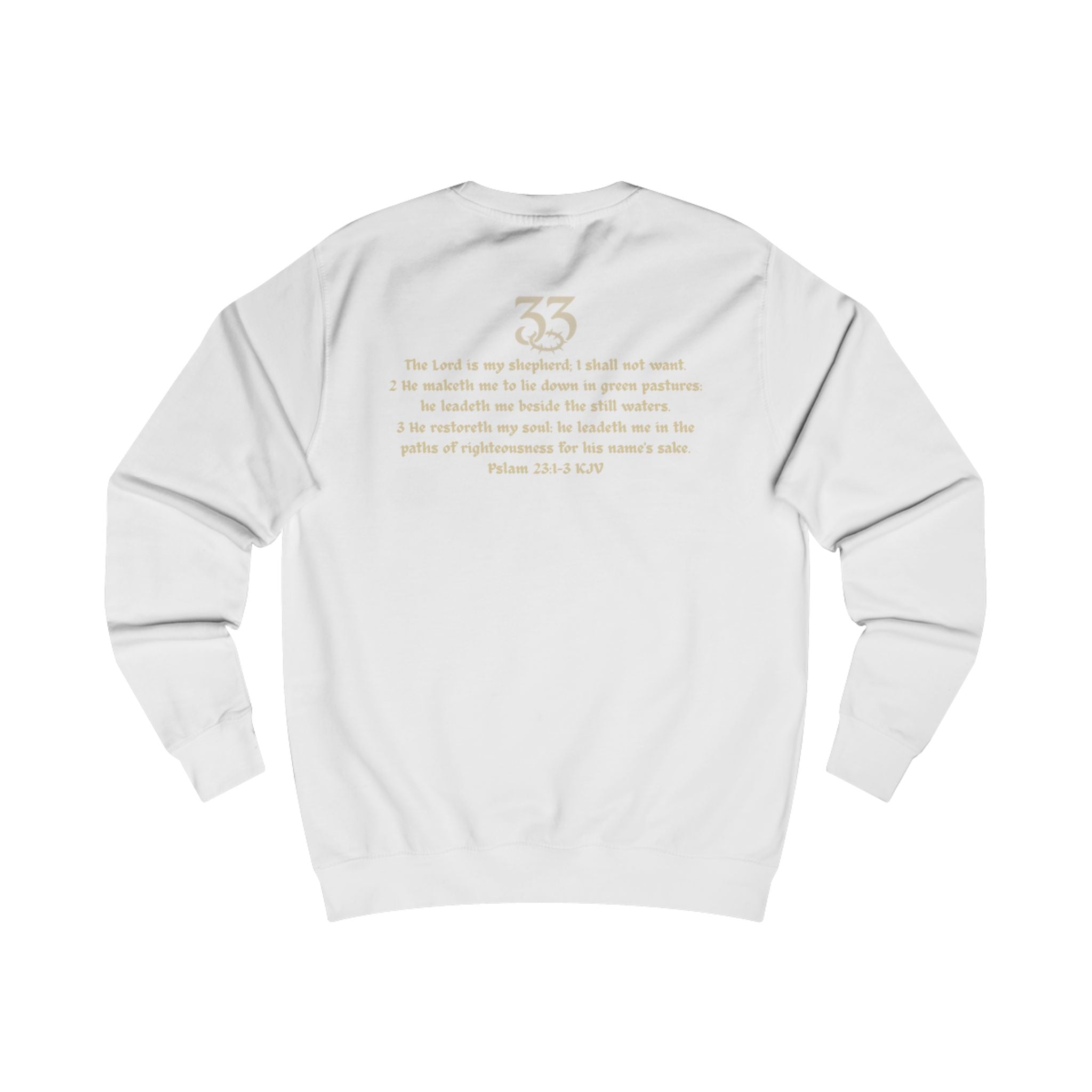 Unisex Sweatshirt, "33", Psalm 23:1-3