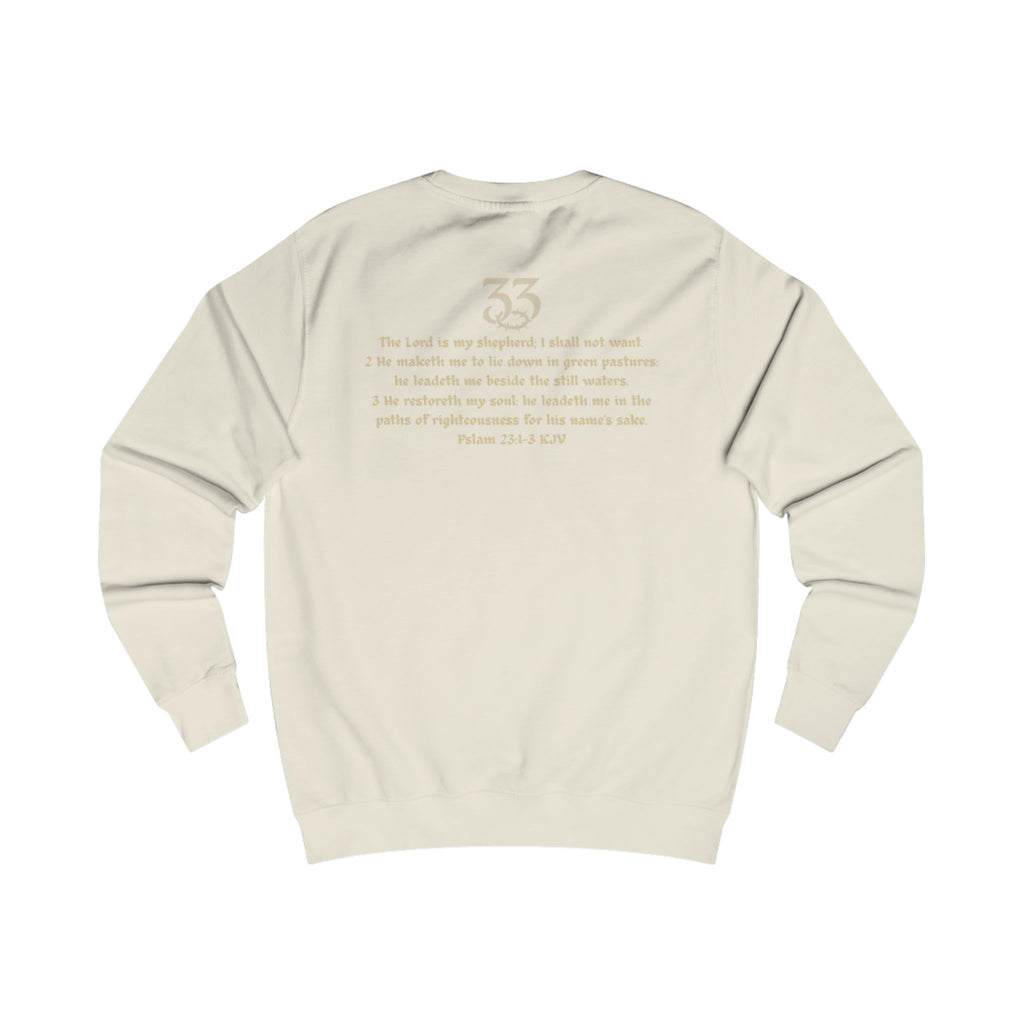 Unisex Sweatshirt, "33", Psalm 23:1-3