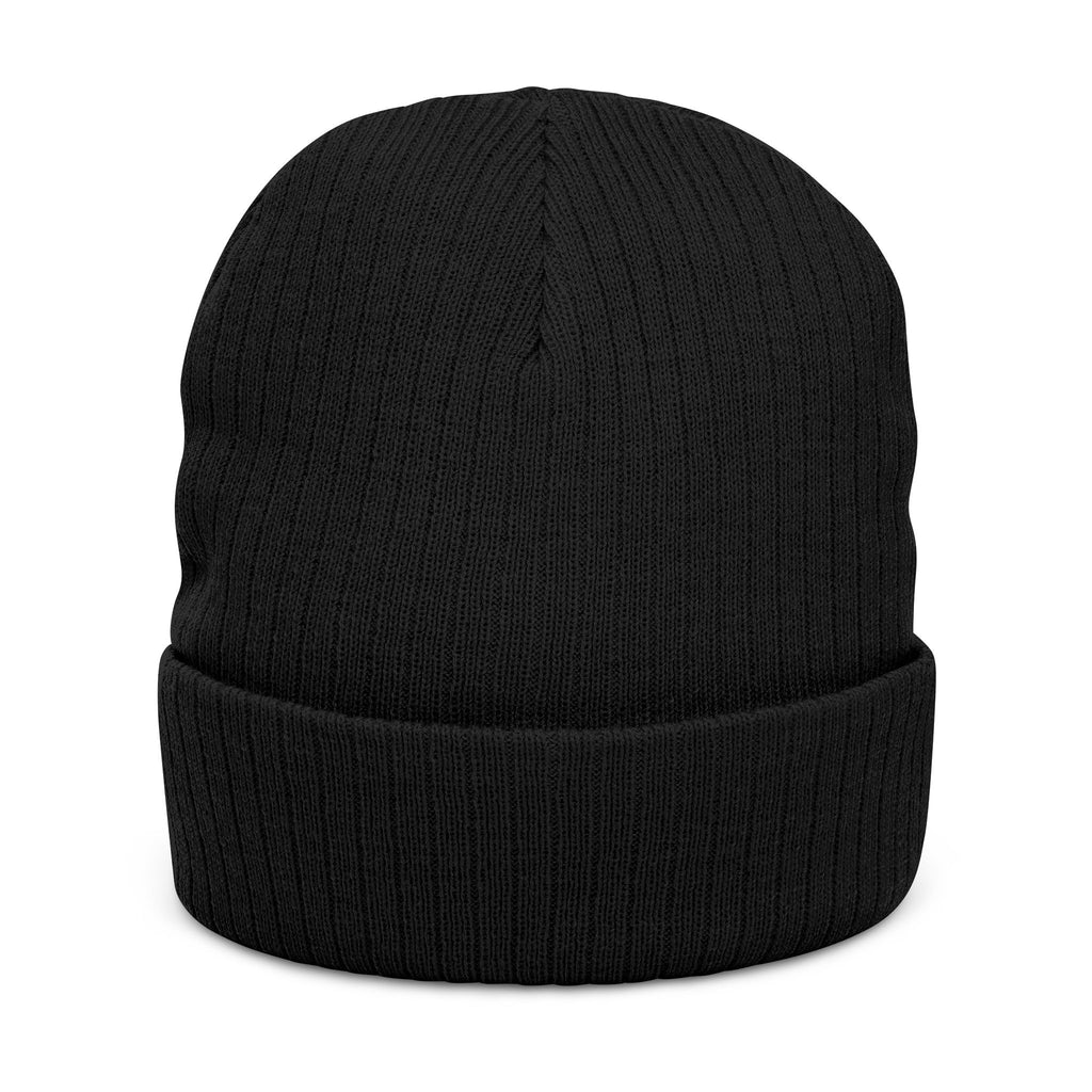 Cozy Ribbed Knit Beanie, "33" Logo