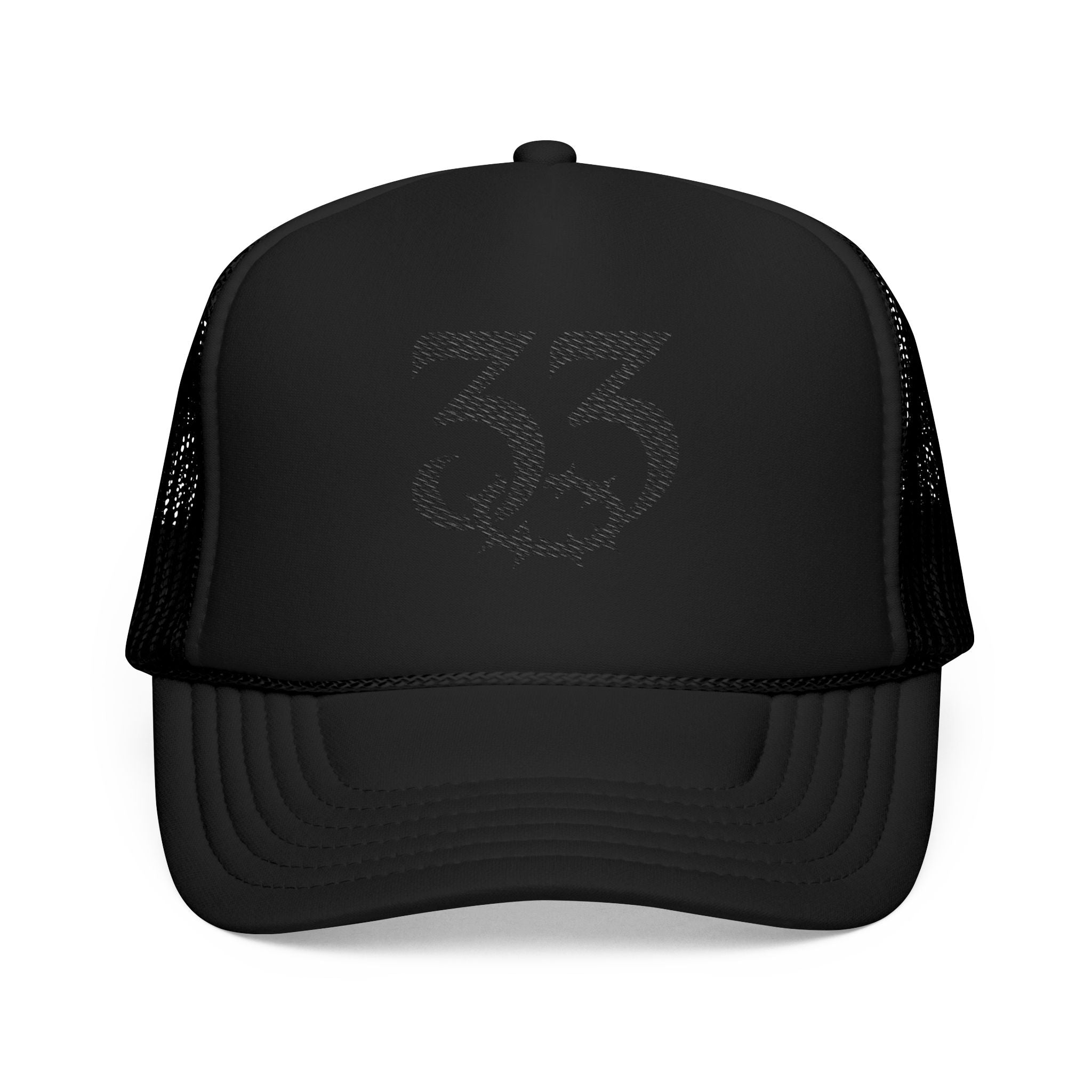 Embroidered Foam Trucker Hat, "33" Logo