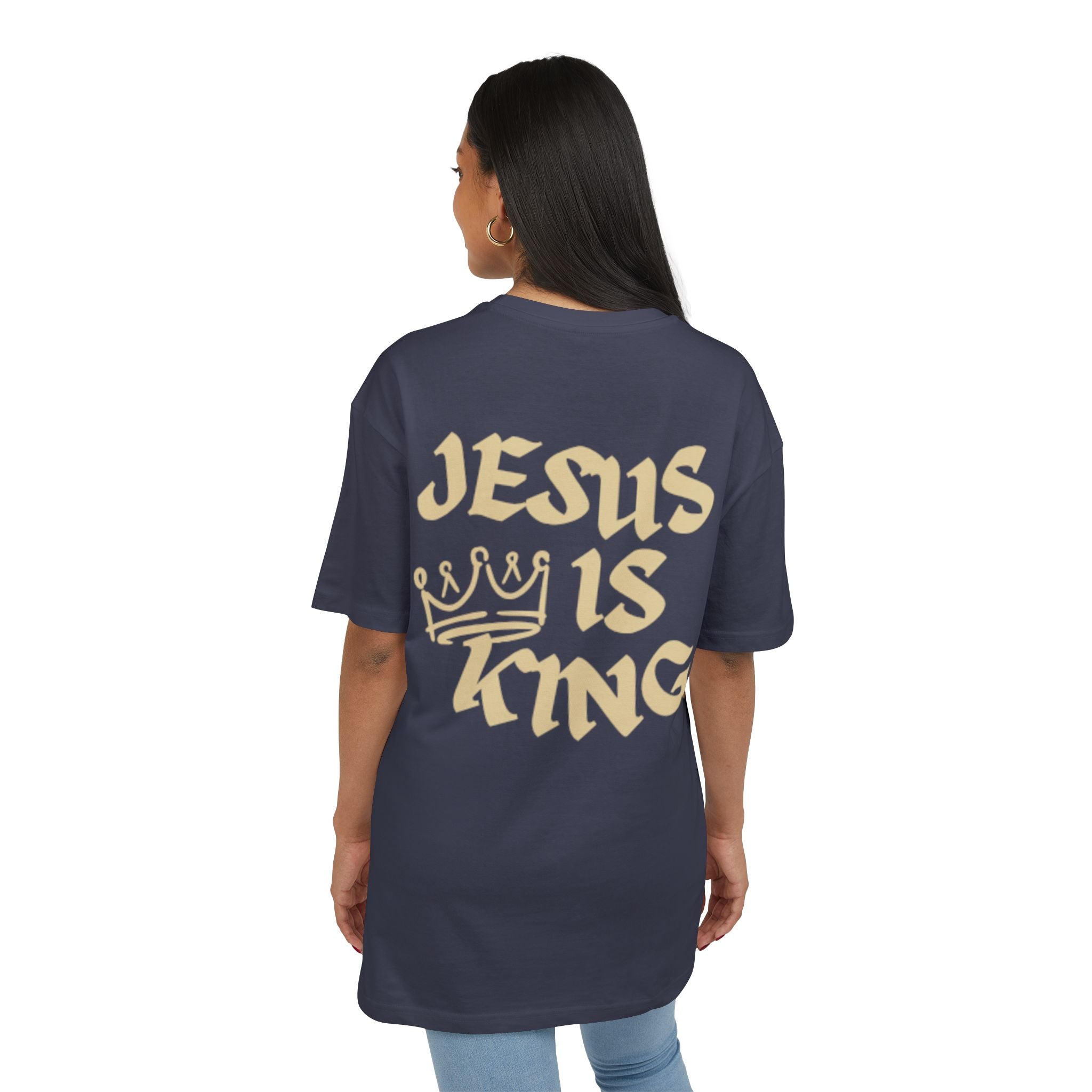 "Jesus is King" Oversized Tee, Unisex
