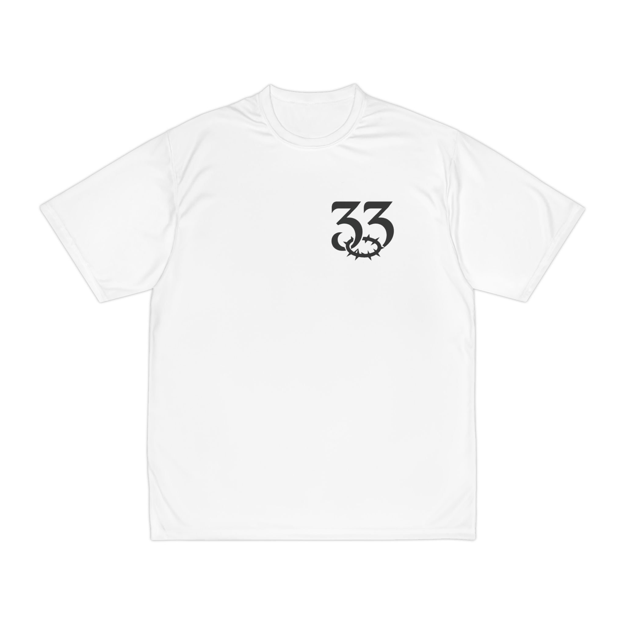 Men's Performance T-Shirt, 33rd Parallel Logo Design