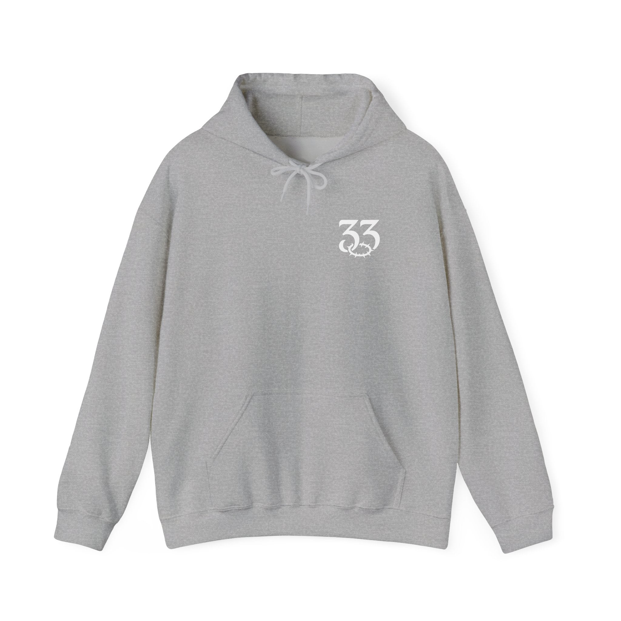 Urban Streetwear Hoodie, 33rd Parallel Logo Design