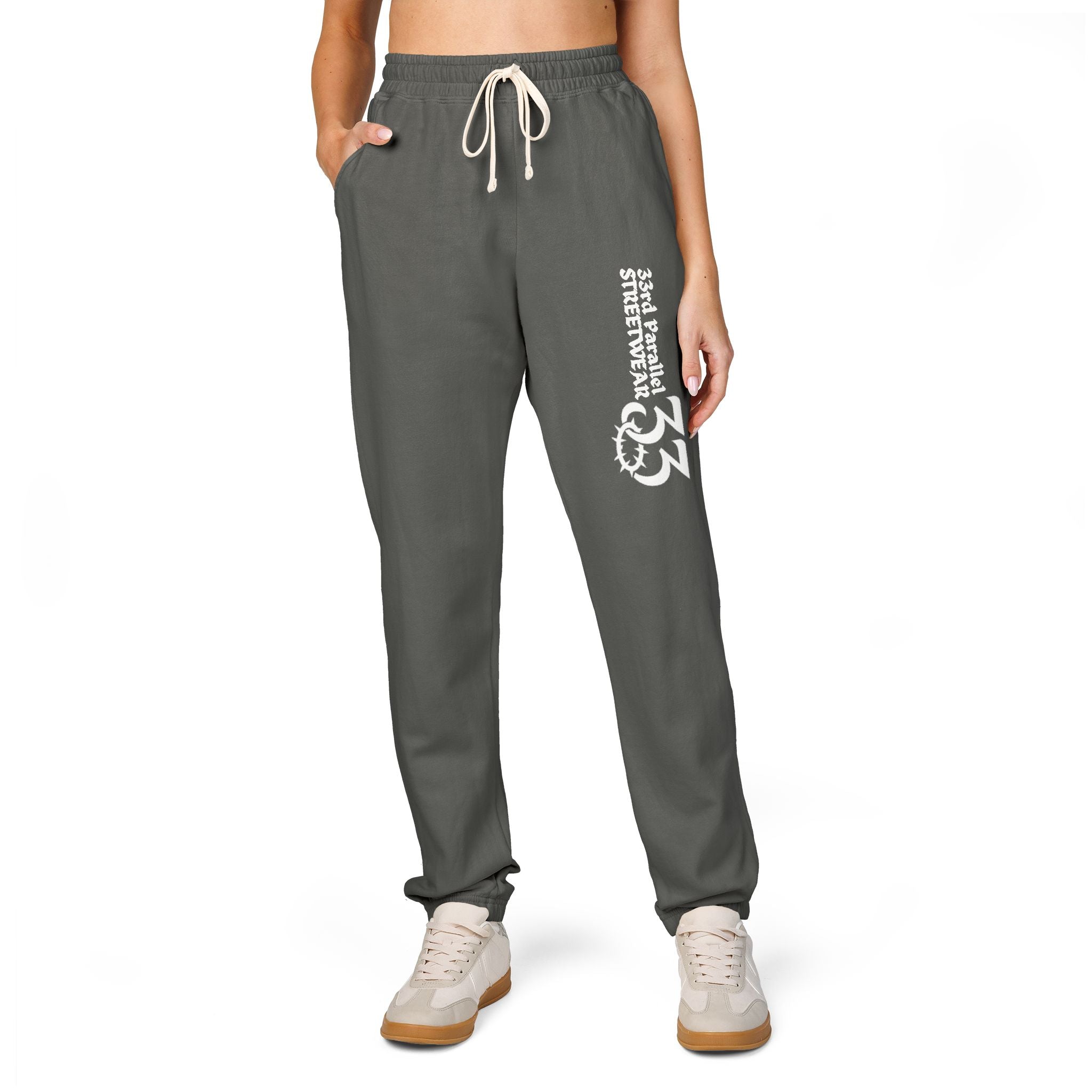 Unisex Fleece Sweatpants, 33rd Parallel Banner