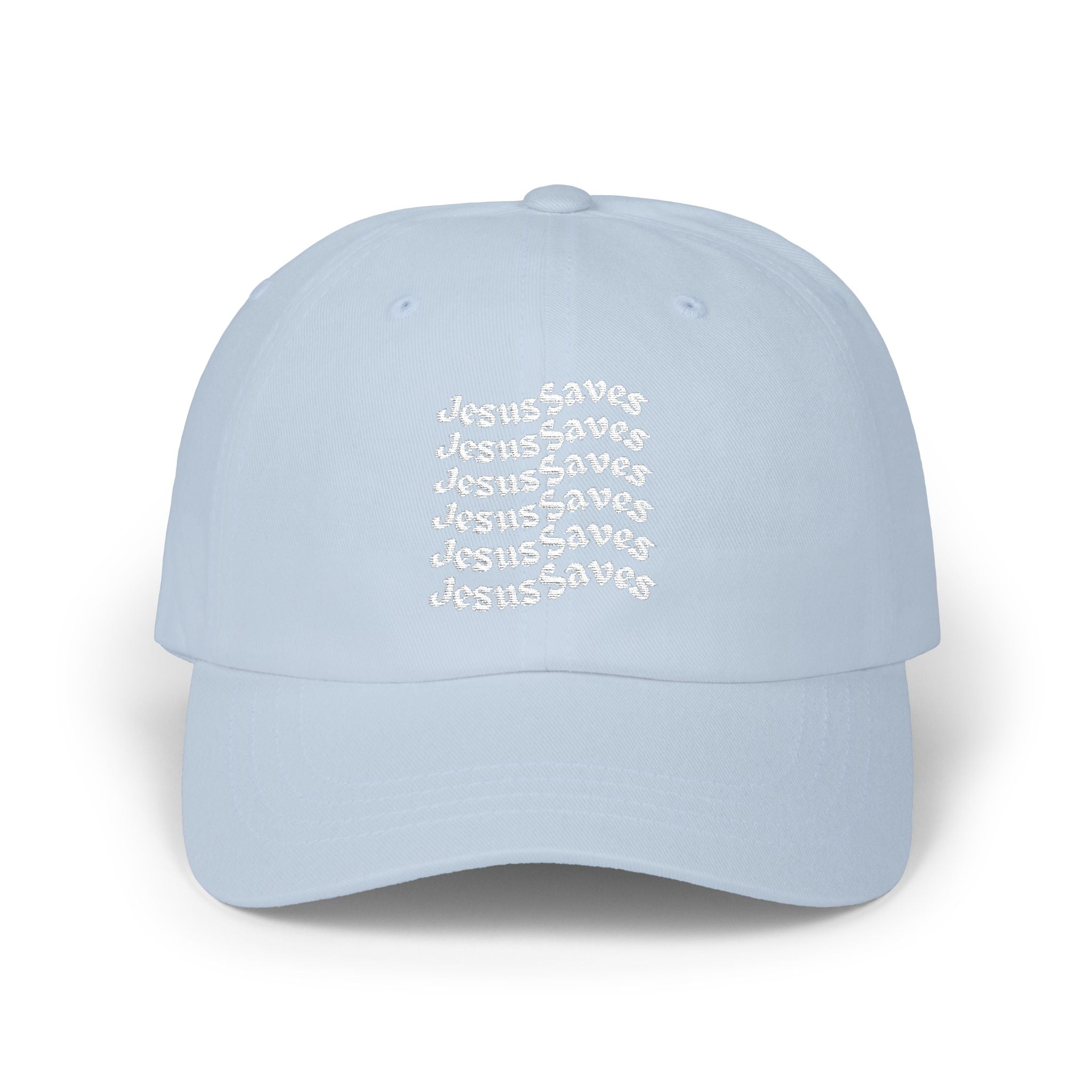 Classic Dad Cap, "Jesus Saves" Embroidery