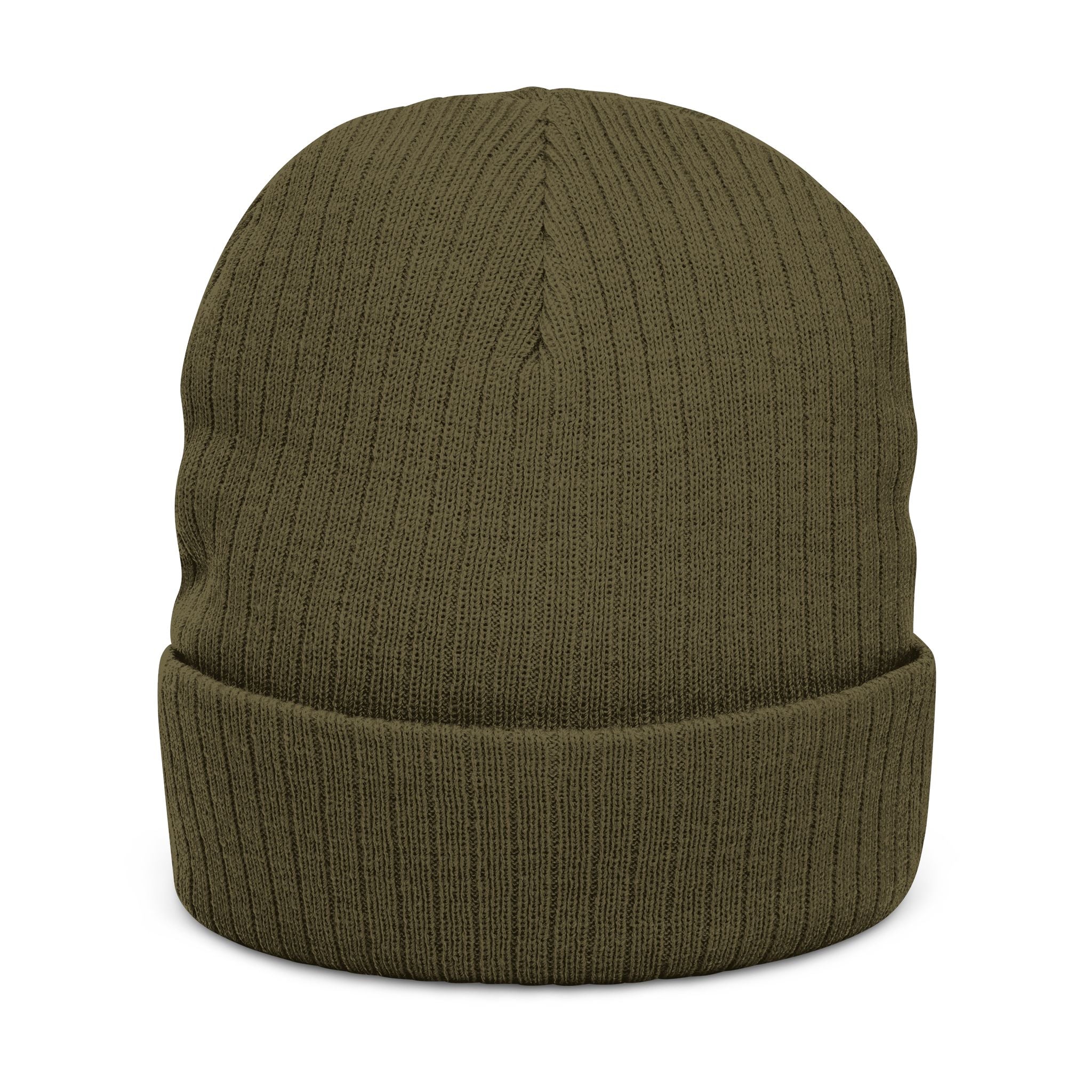 Cozy Ribbed Knit Beanie, "33" Logo