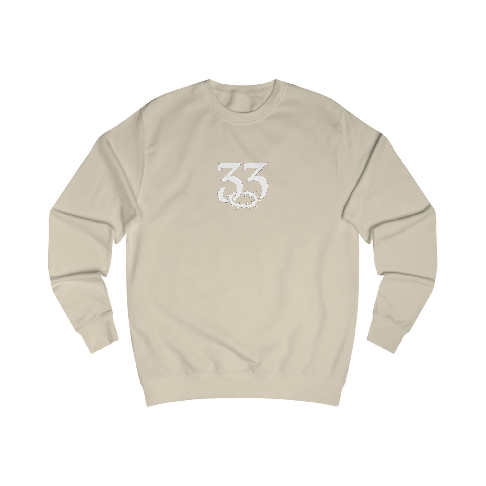 Unisex Sweatshirt, "33" Logo, Brand Quote