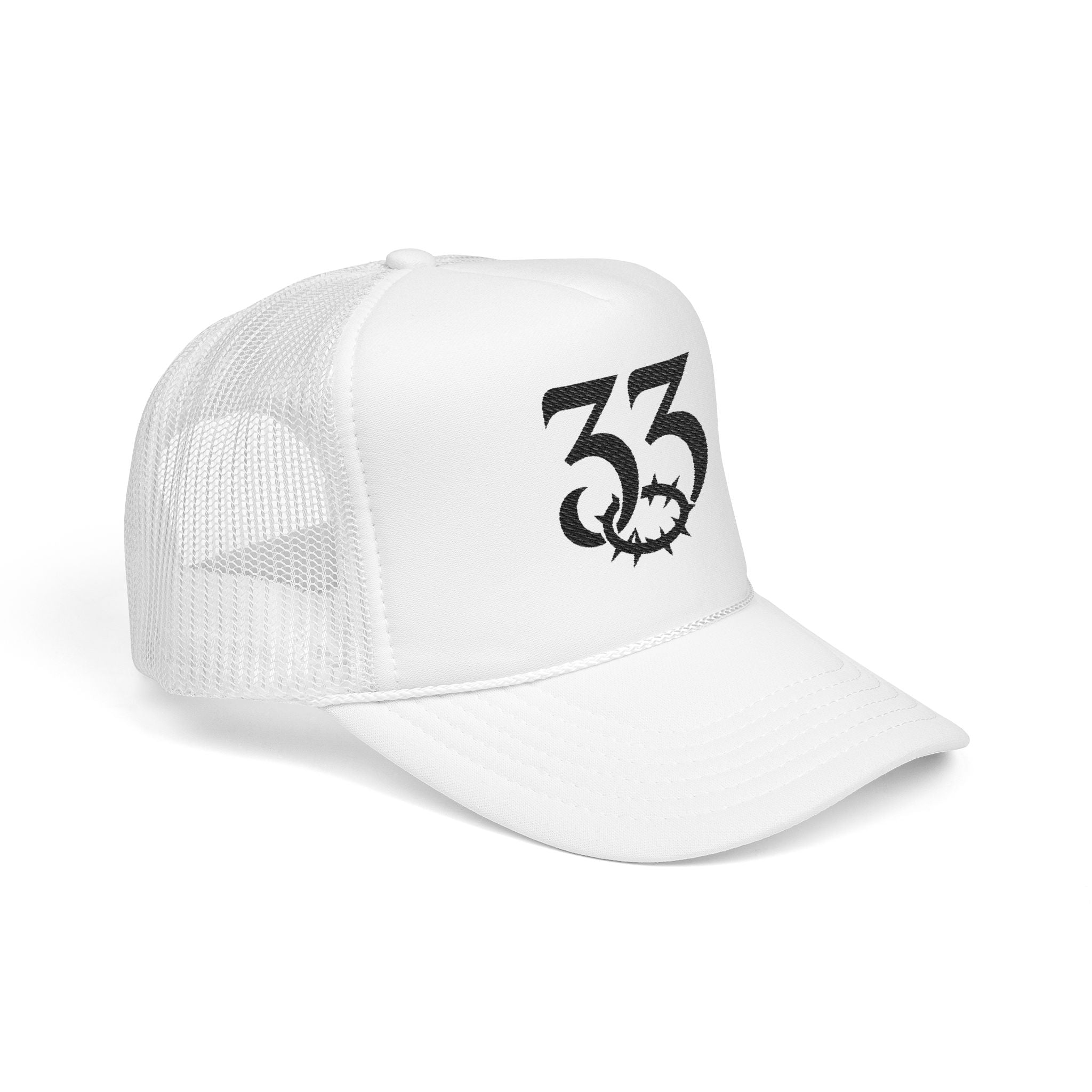 Embroidered Foam Trucker Hat, "33" Logo