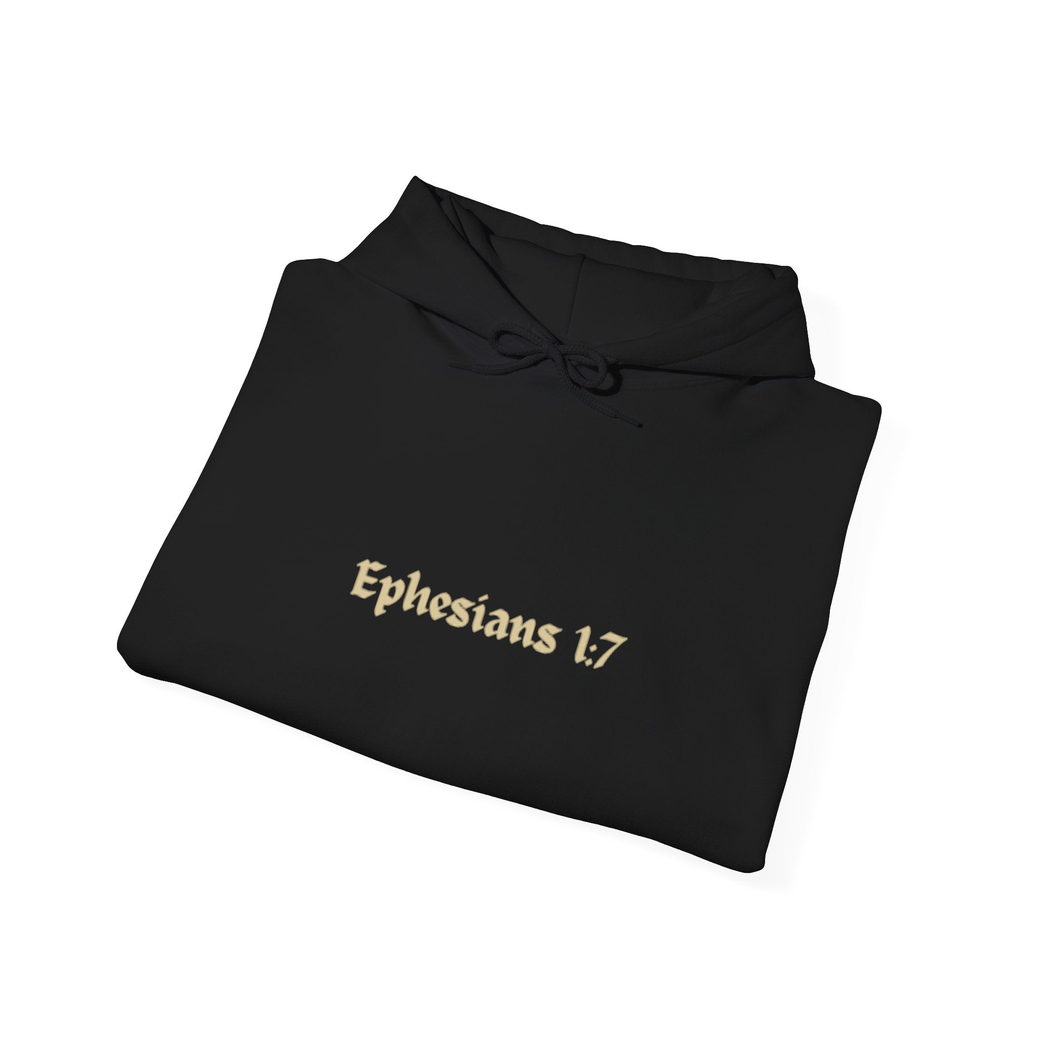 Unisex Hooded Sweatshirt, Ephesians 1:7, Saved By The Blood, 33rd Parallel Banner