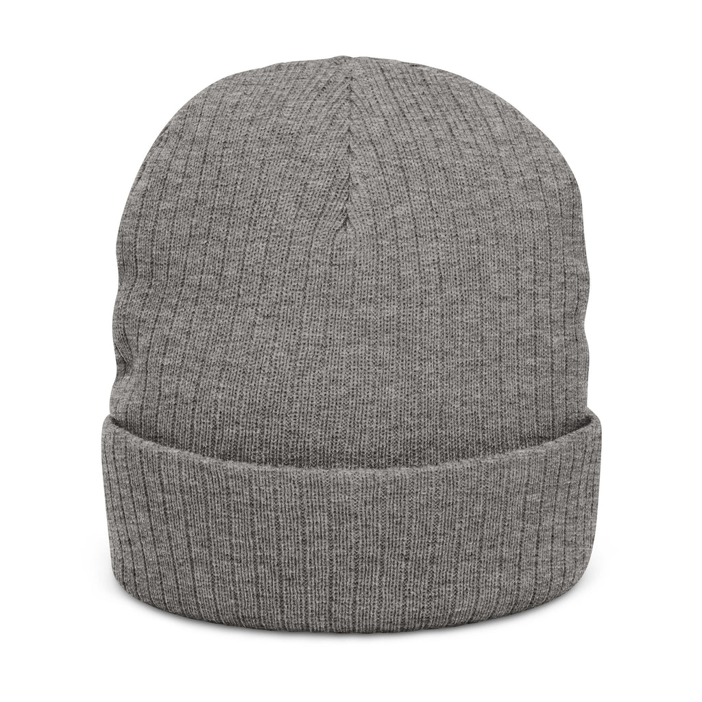 Cozy Ribbed Knit Beanie, "33" Logo