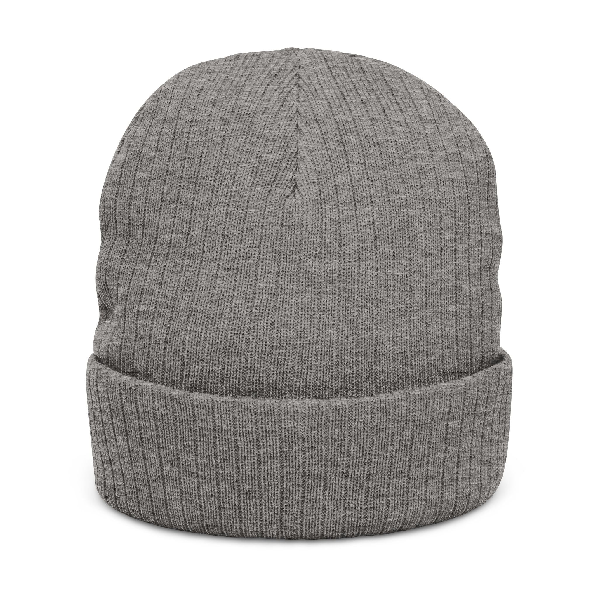 Cozy Ribbed Knit Beanie, "33" Logo