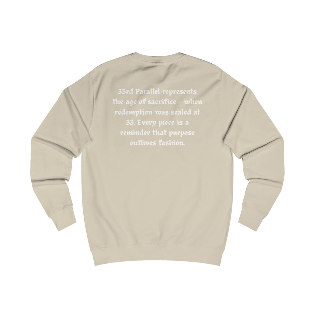 Unisex Sweatshirt, "33" Logo, Brand Quote