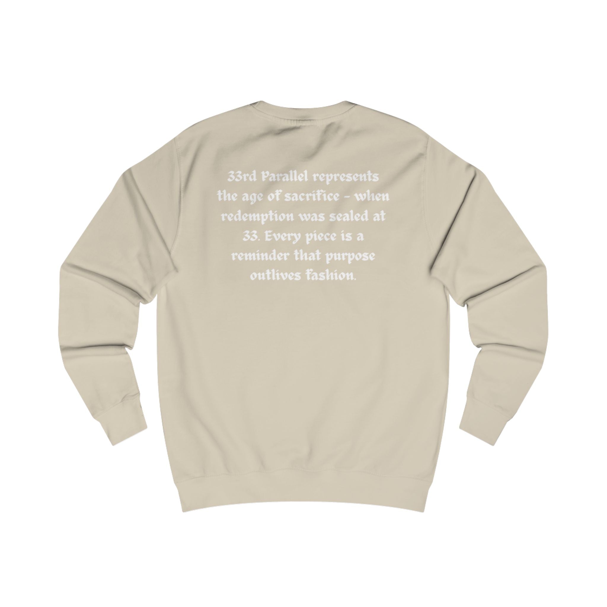 Unisex Sweatshirt, "33" Logo, Brand Quote