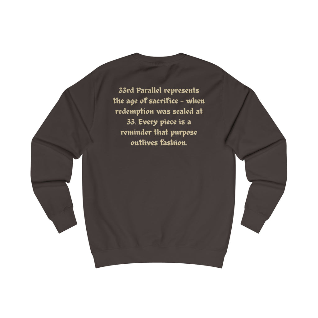 Unisex Sweatshirt, "33" Logo, Brand Quote
