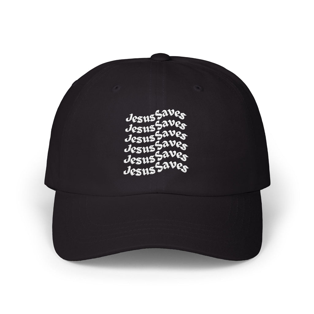 Classic Dad Cap, "Jesus Saves" Embroidery