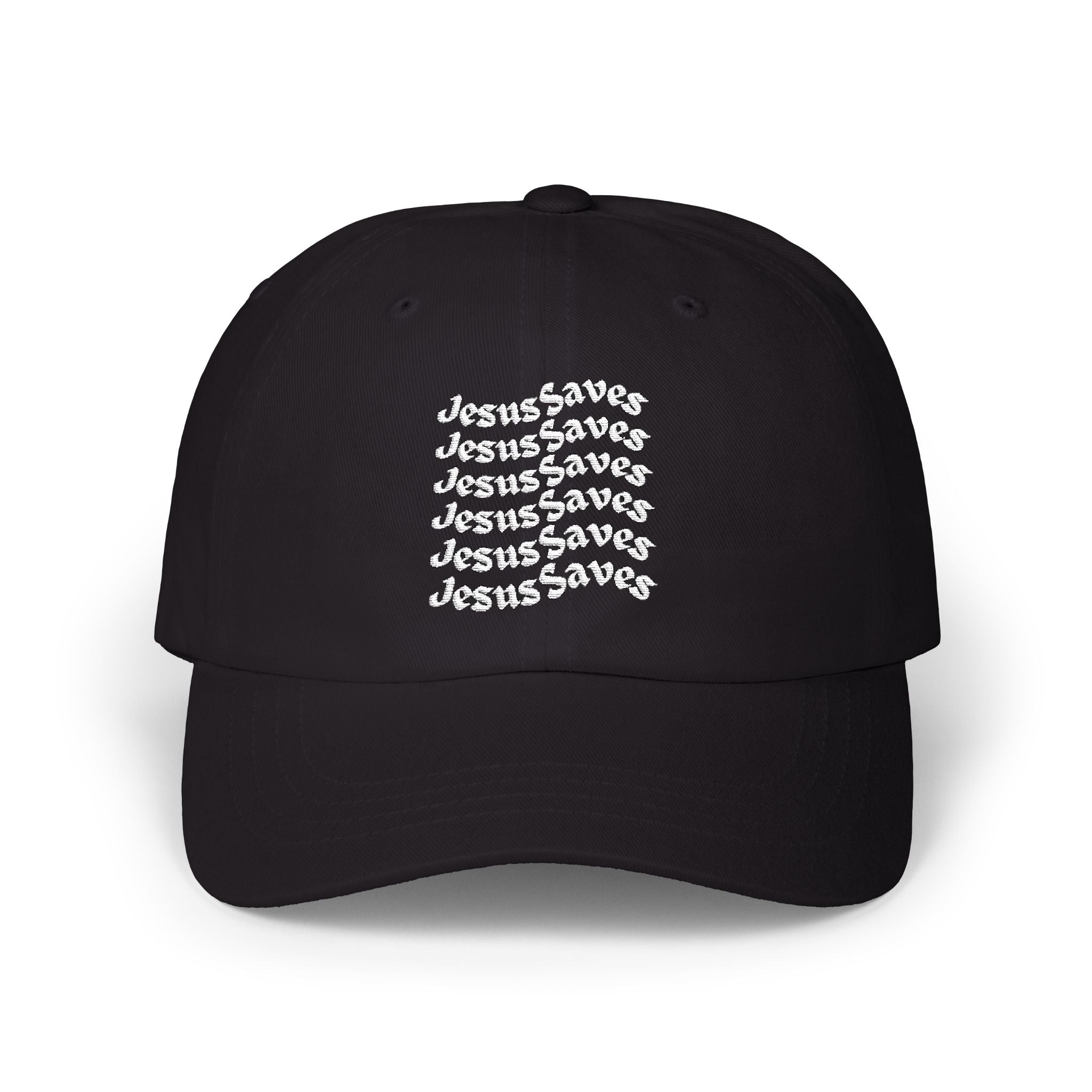 Classic Dad Cap, "Jesus Saves" Embroidery