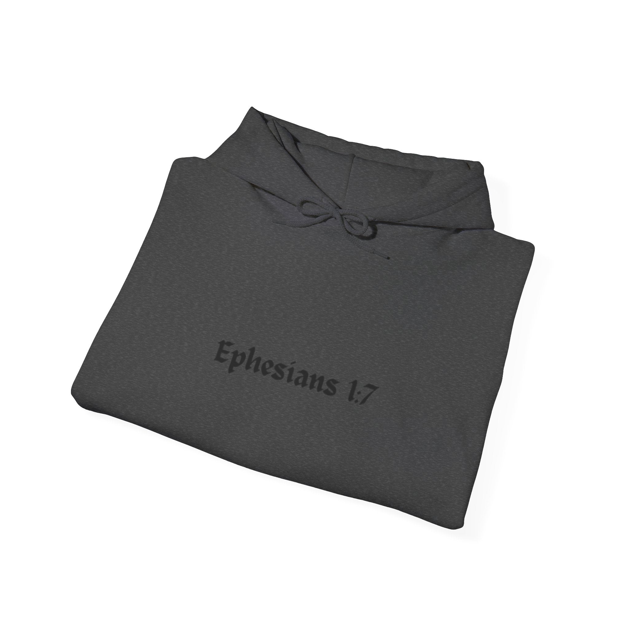Unisex Hooded Sweatshirt, Ephesians 1:7, Saved By The Blood, 33rd Parallel Banner