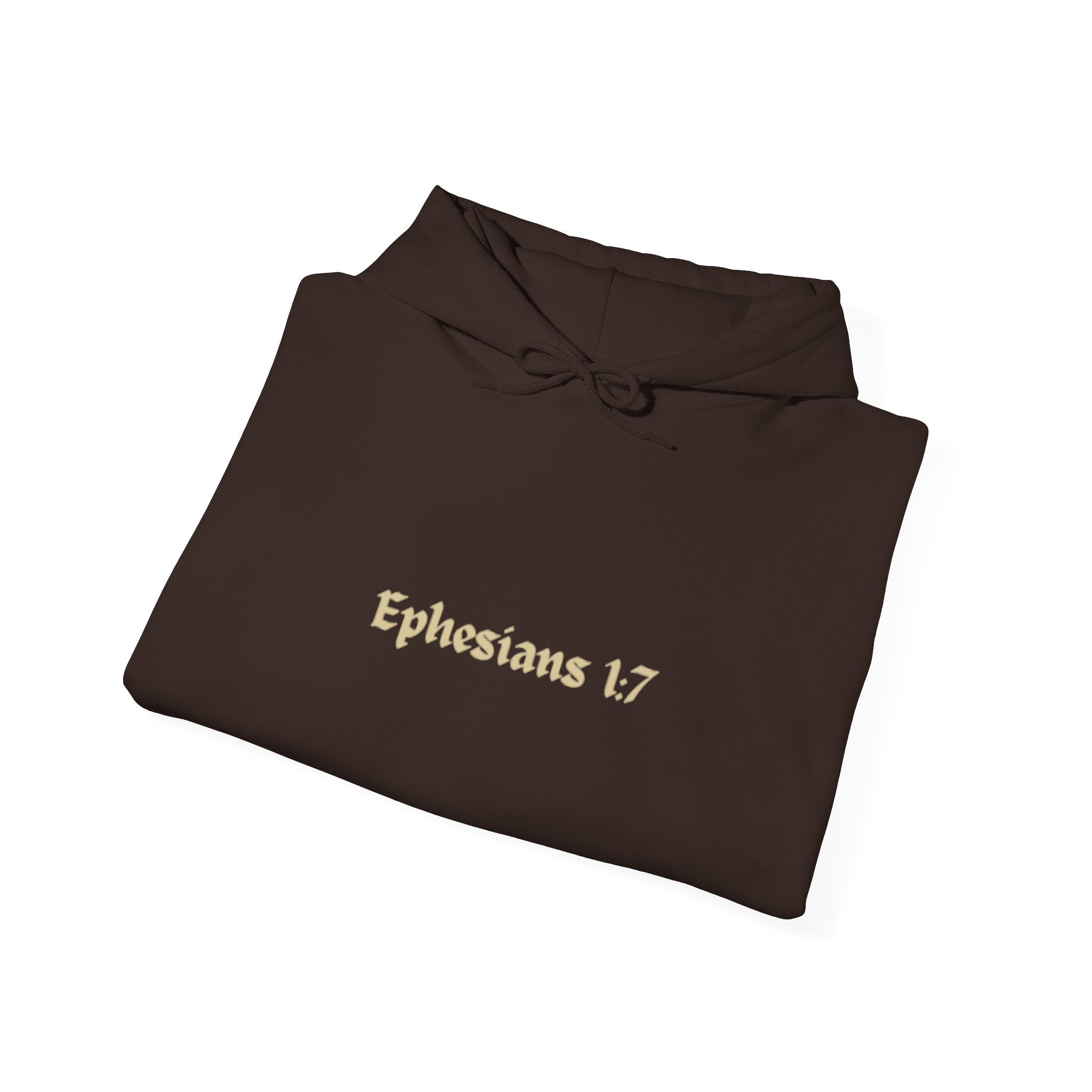 Unisex Hooded Sweatshirt, Ephesians 1:7, Saved By The Blood, 33rd Parallel Banner